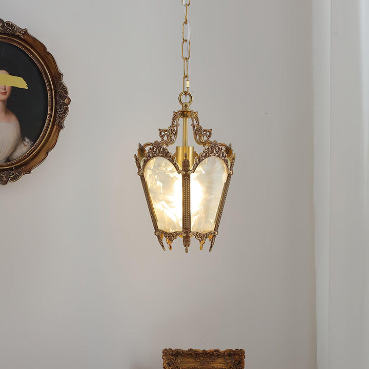 Antyczna Lampa Wisząca Empire