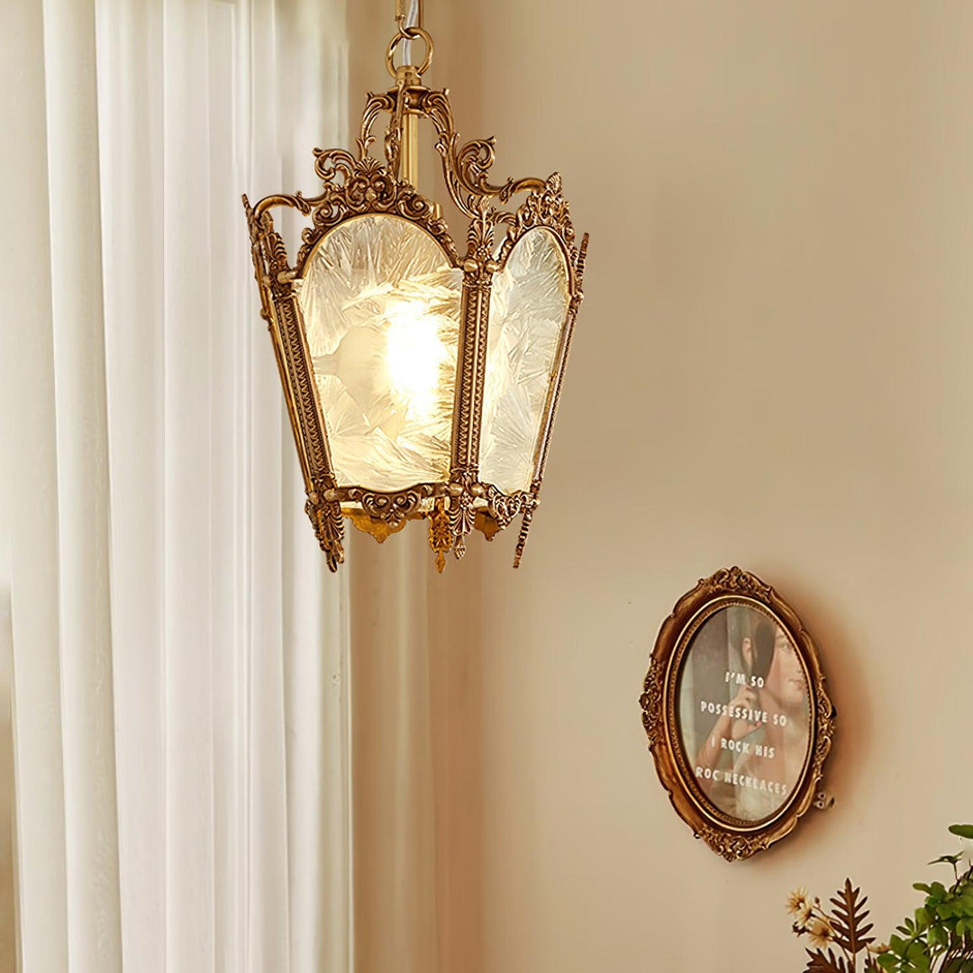 Antyczna Lampa Wisząca Empire