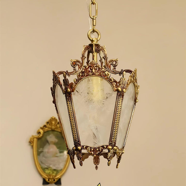 Antyczna Lampa Wisząca Empire