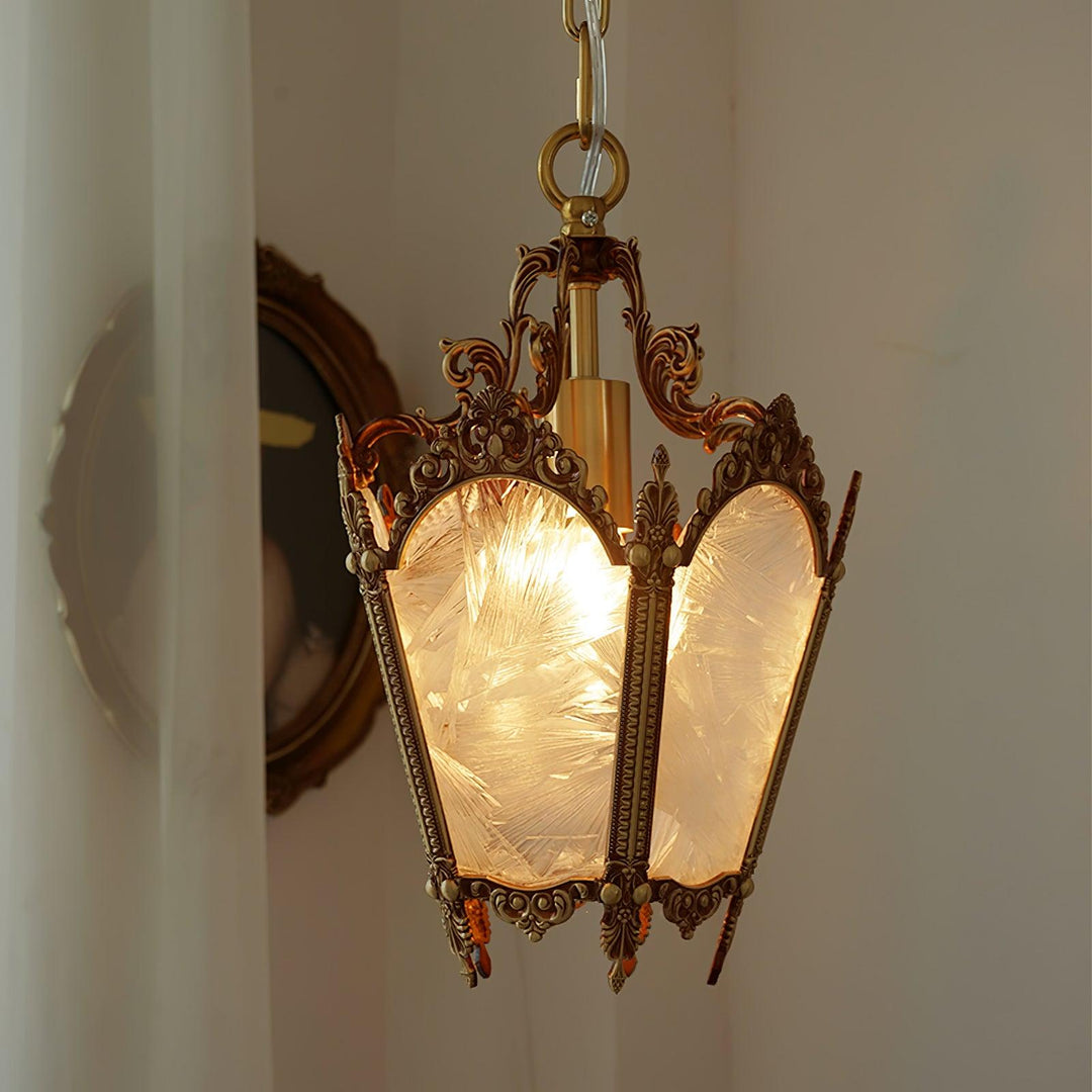 Antyczna Lampa Wisząca Empire