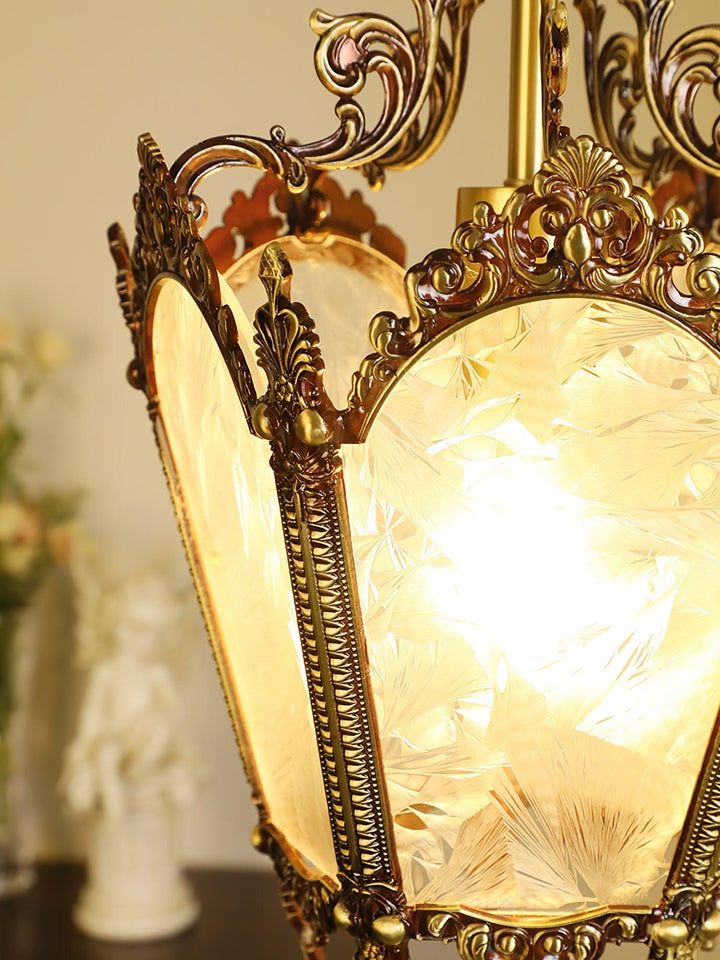 Antyczna Lampa Wisząca Empire