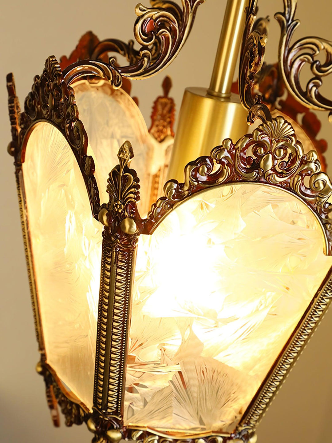 Antyczna Lampa Wisząca Empire