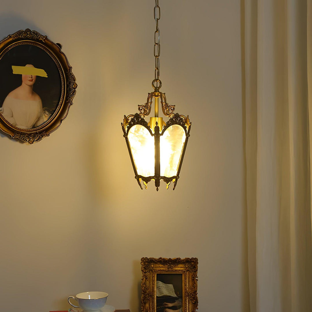 Antyczna Lampa Wisząca Empire