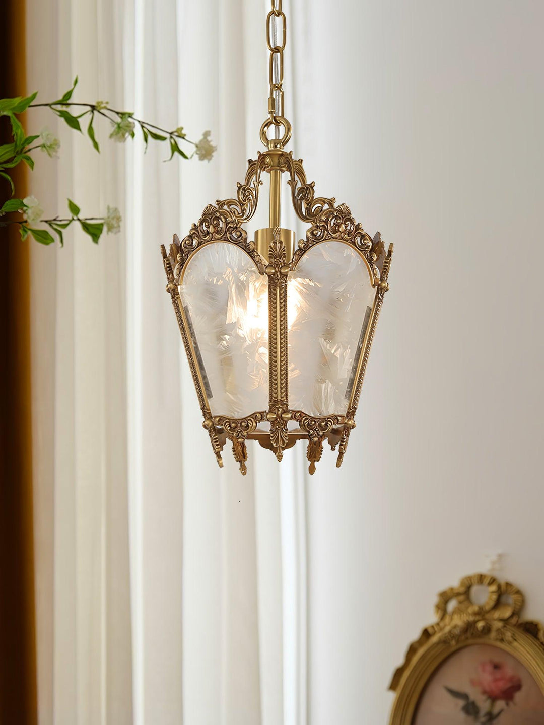 Antyczna Lampa Wisząca Empire