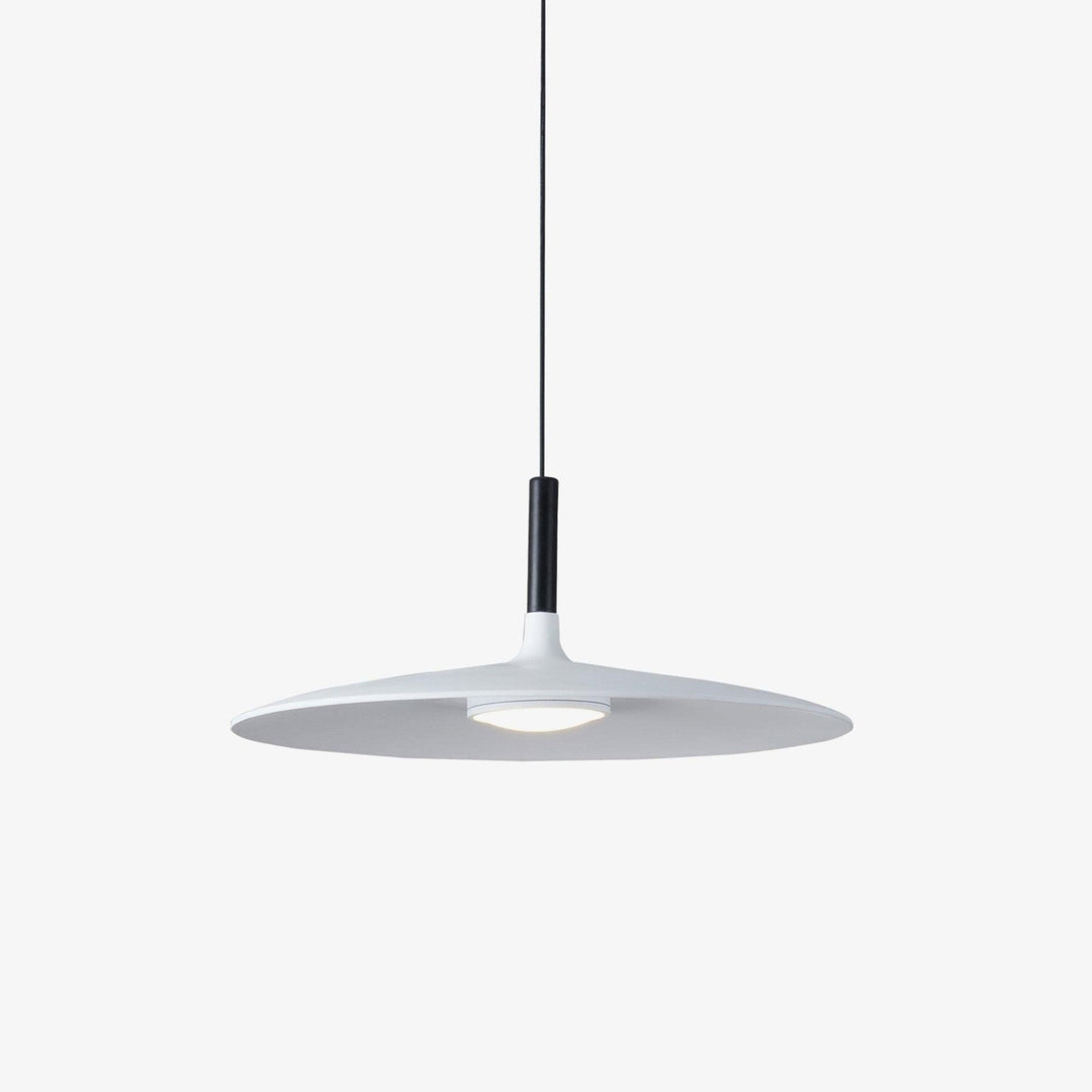 Larkin Biała Lampa Wisząca Talerzowa