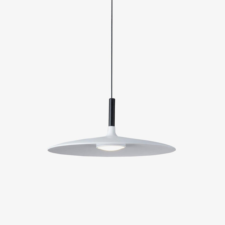 Larkin Biała Lampa Wisząca Talerzowa