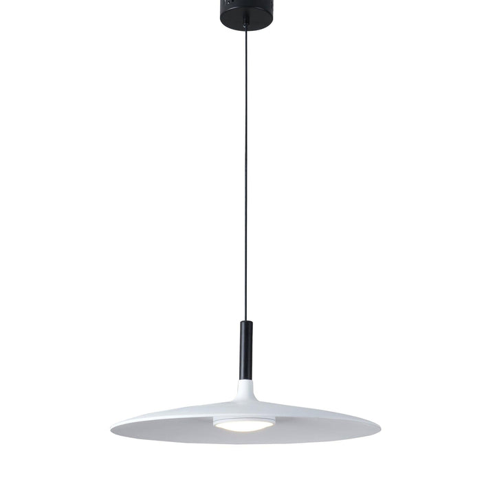 Larkin Biała Lampa Wisząca Talerzowa