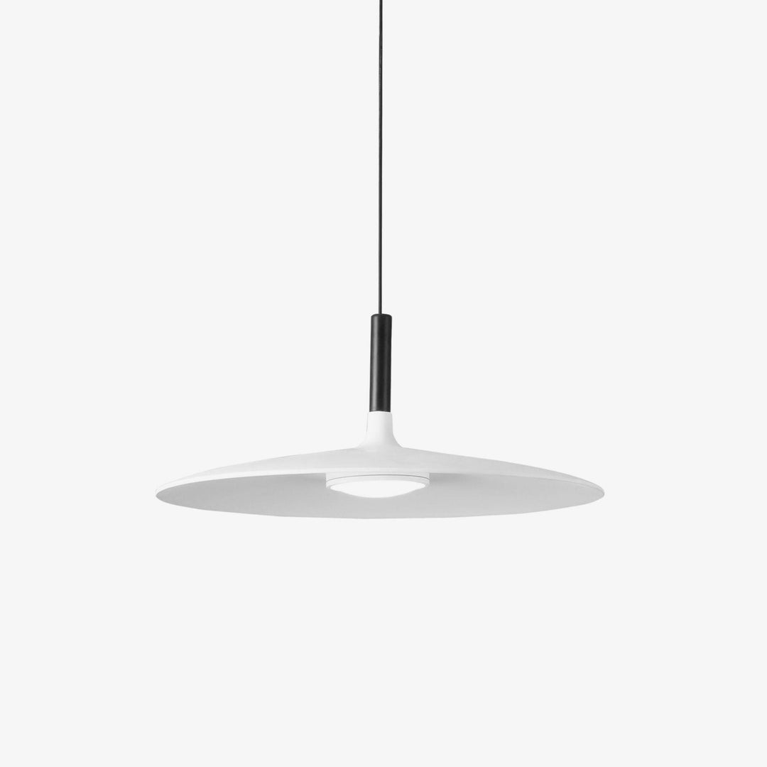 Larkin Biała Lampa Wisząca Talerzowa