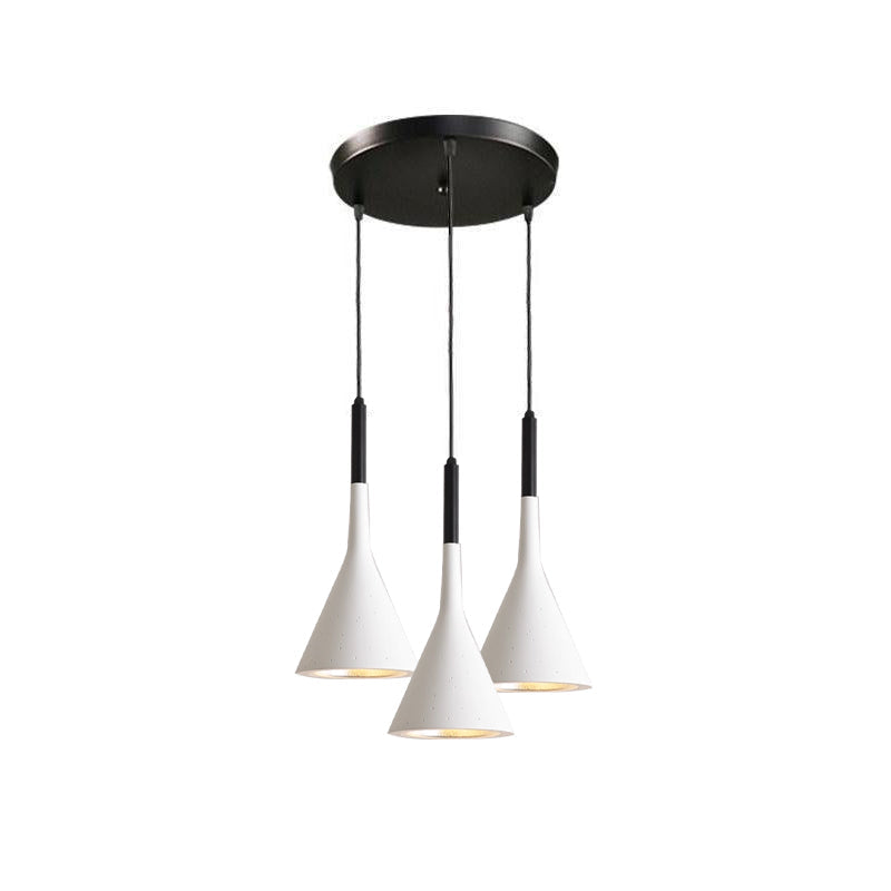 Stożkowa Lampa Wisząca z Betonu