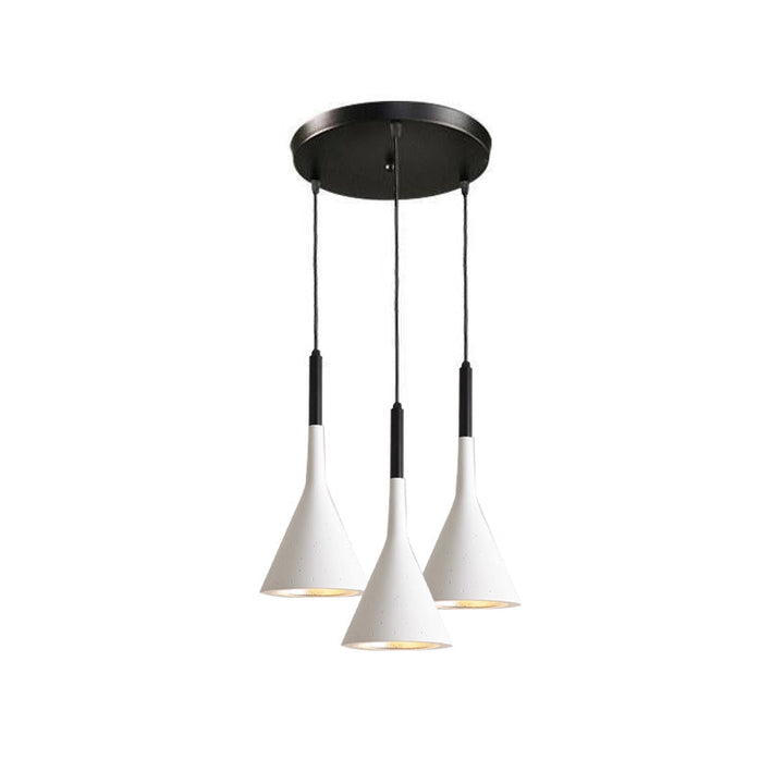 Stożkowa Lampa Wisząca z Betonu