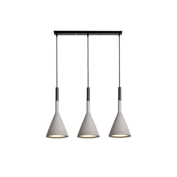 Stożkowa Lampa Wisząca z Betonu