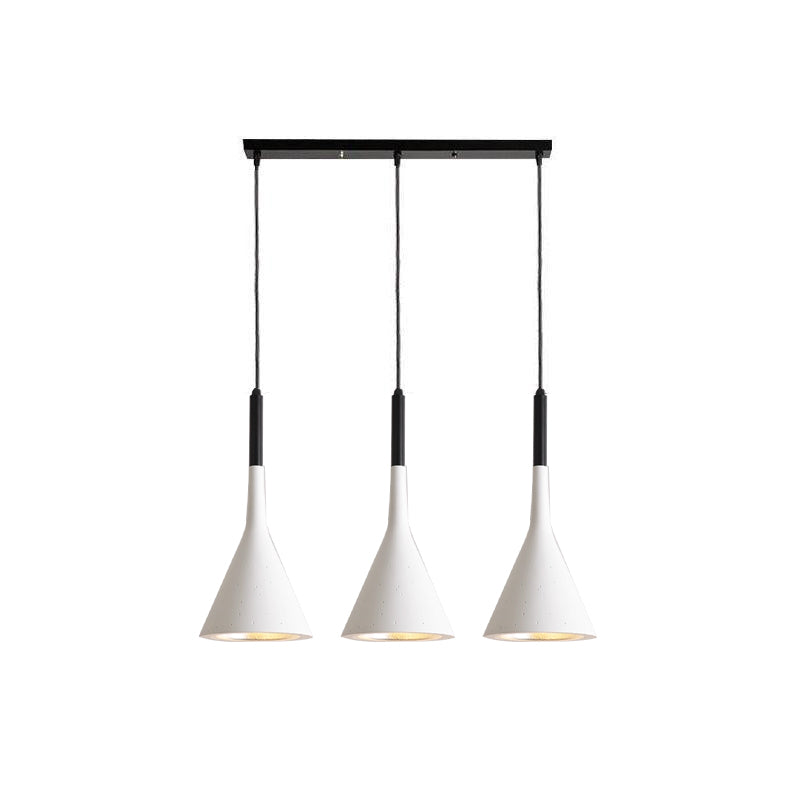 Stożkowa Lampa Wisząca z Betonu