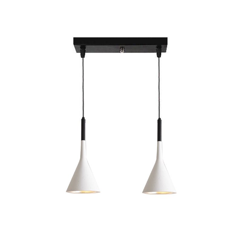 Stożkowa Lampa Wisząca z Betonu