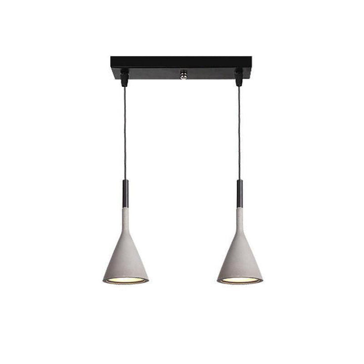 Stożkowa Lampa Wisząca z Betonu