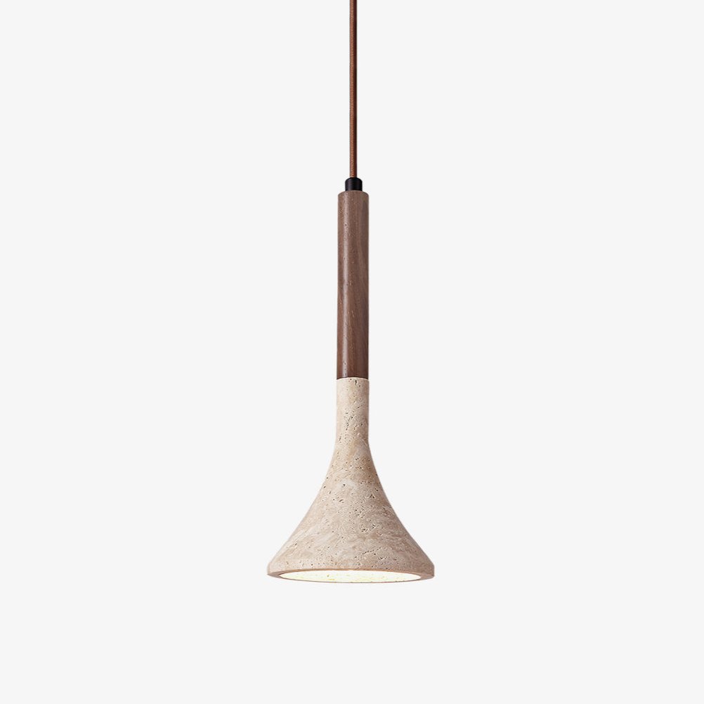Lampa wisząca z trawertynu Verano