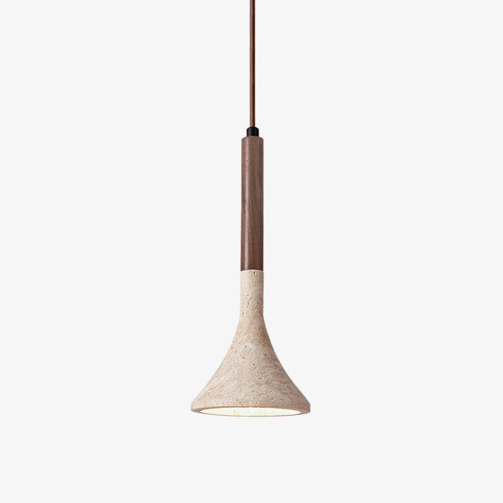 Lampa wisząca z trawertynu Verano