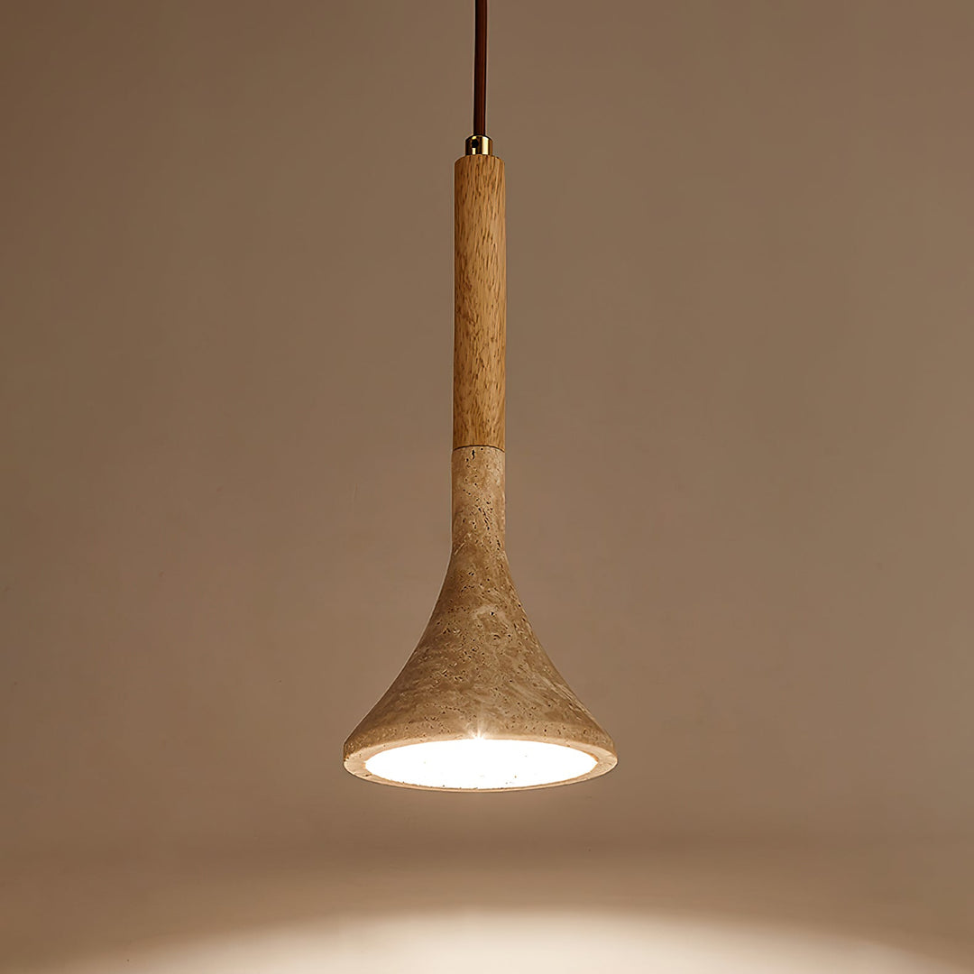 Lampa wisząca z trawertynu Verano