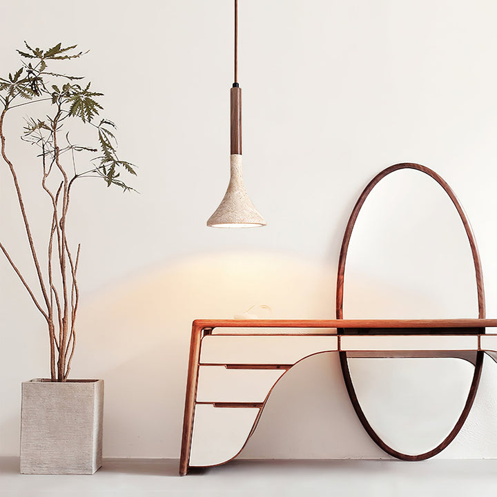 Lampa wisząca z trawertynu Verano