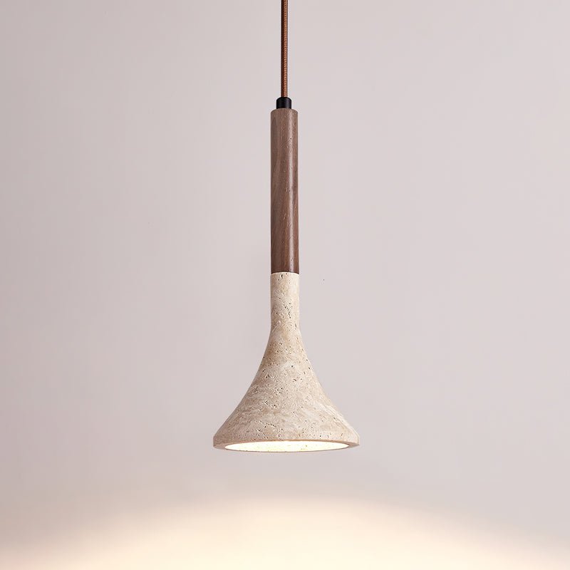 Lampa wisząca z trawertynu Verano