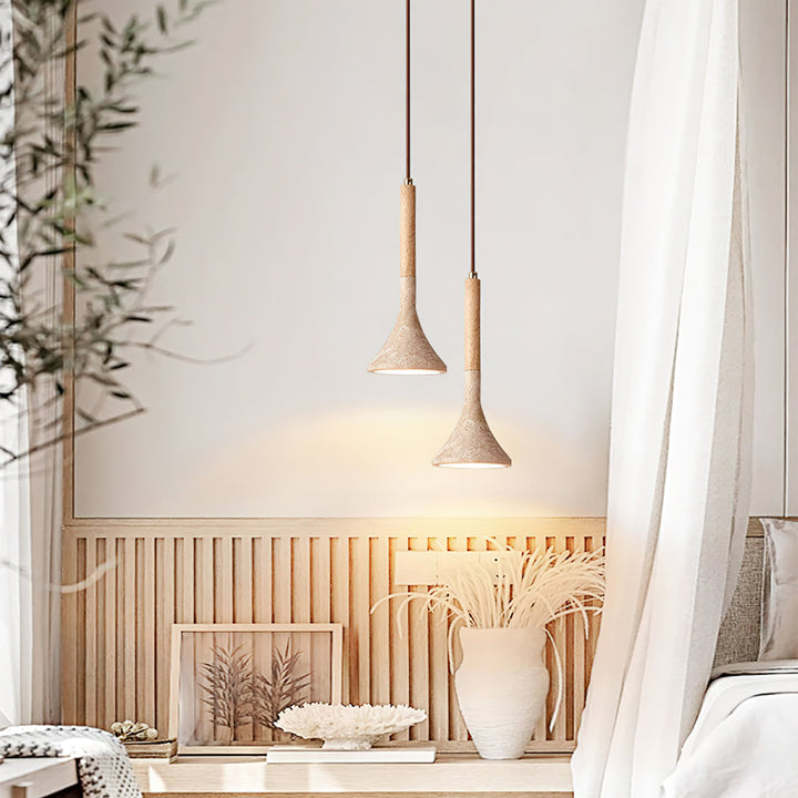 Lampa wisząca z trawertynu Verano