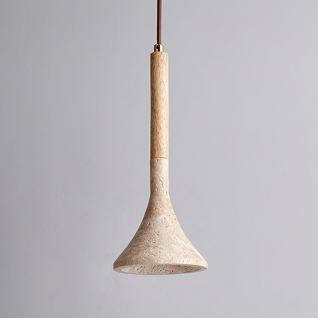 Lampa wisząca z trawertynu Verano