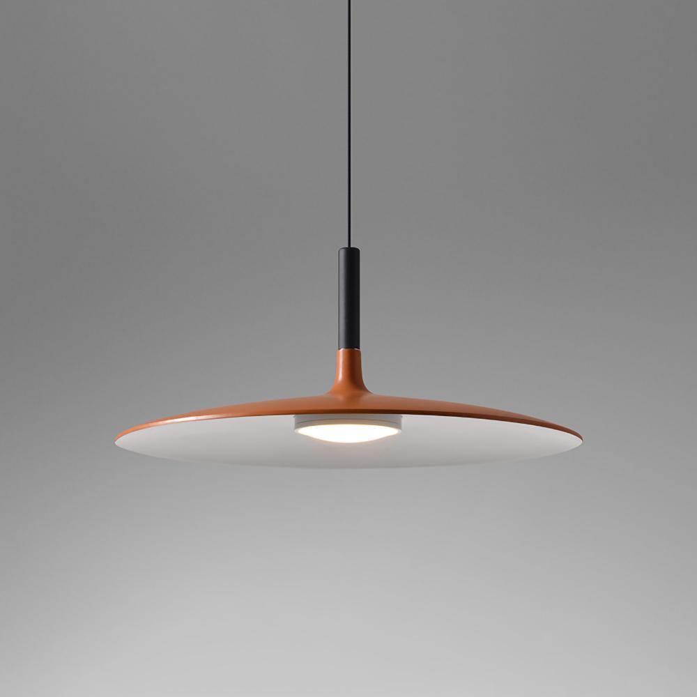 Larkin Biała Lampa Wisząca Talerzowa