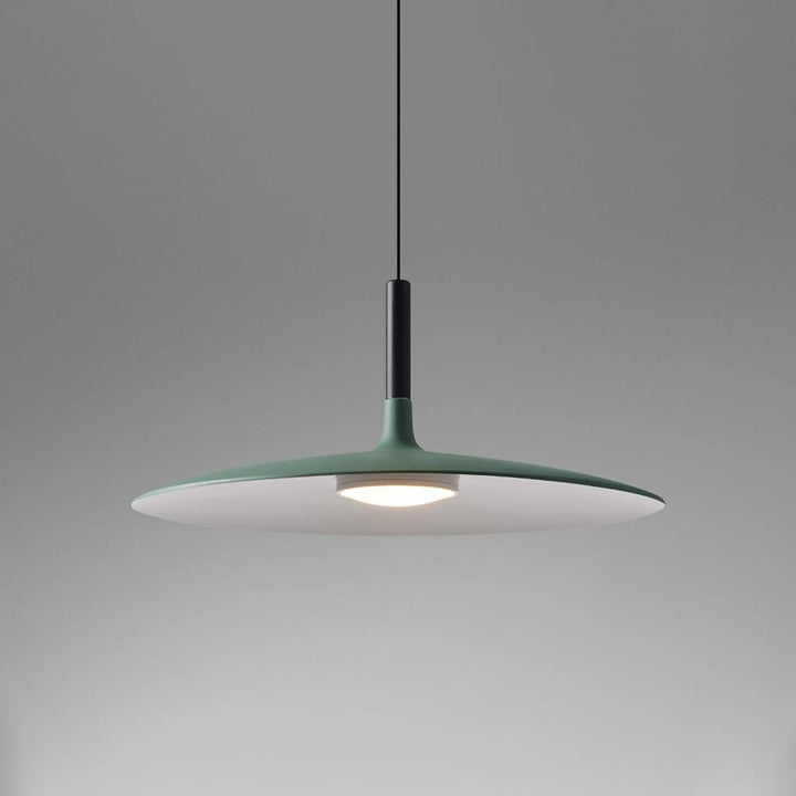 Larkin Biała Lampa Wisząca Talerzowa