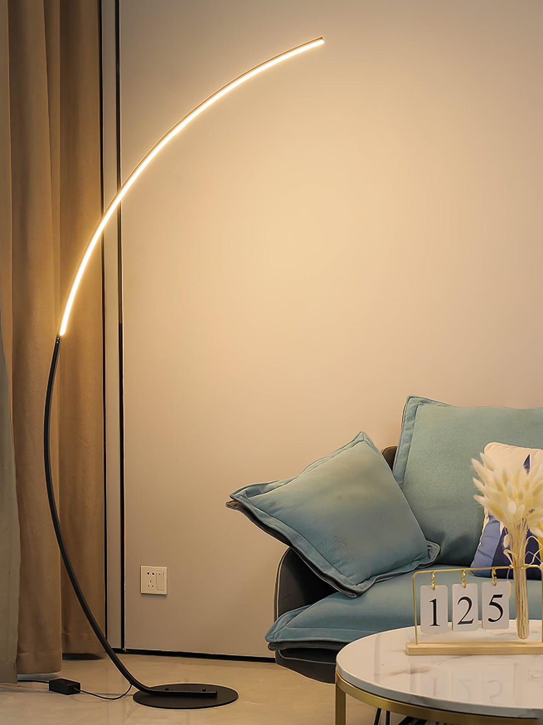 Lampa Podłogowa Łukowa