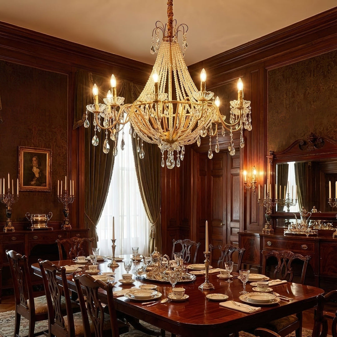 Żyrandol Arcadia Złoty
