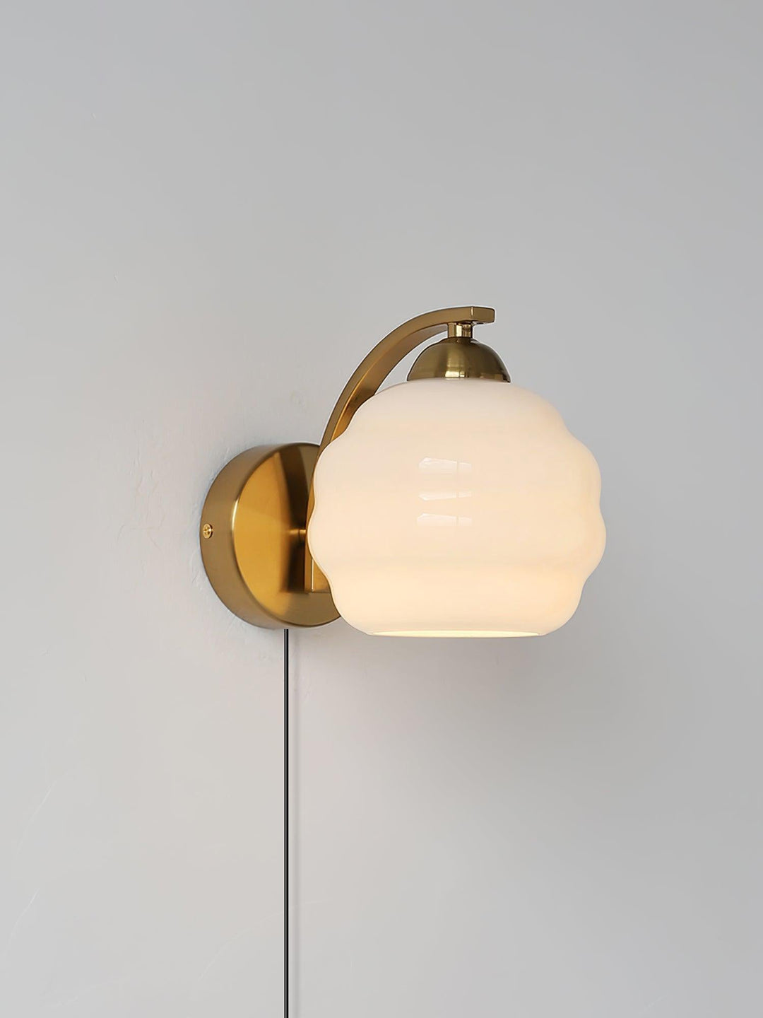 Lampa Ścienna Art Deco z wtyczką