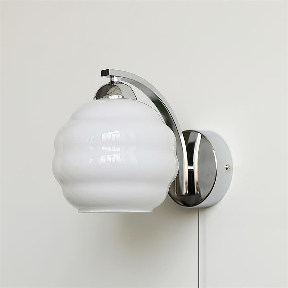 Lampa Ścienna Art Deco z wtyczką