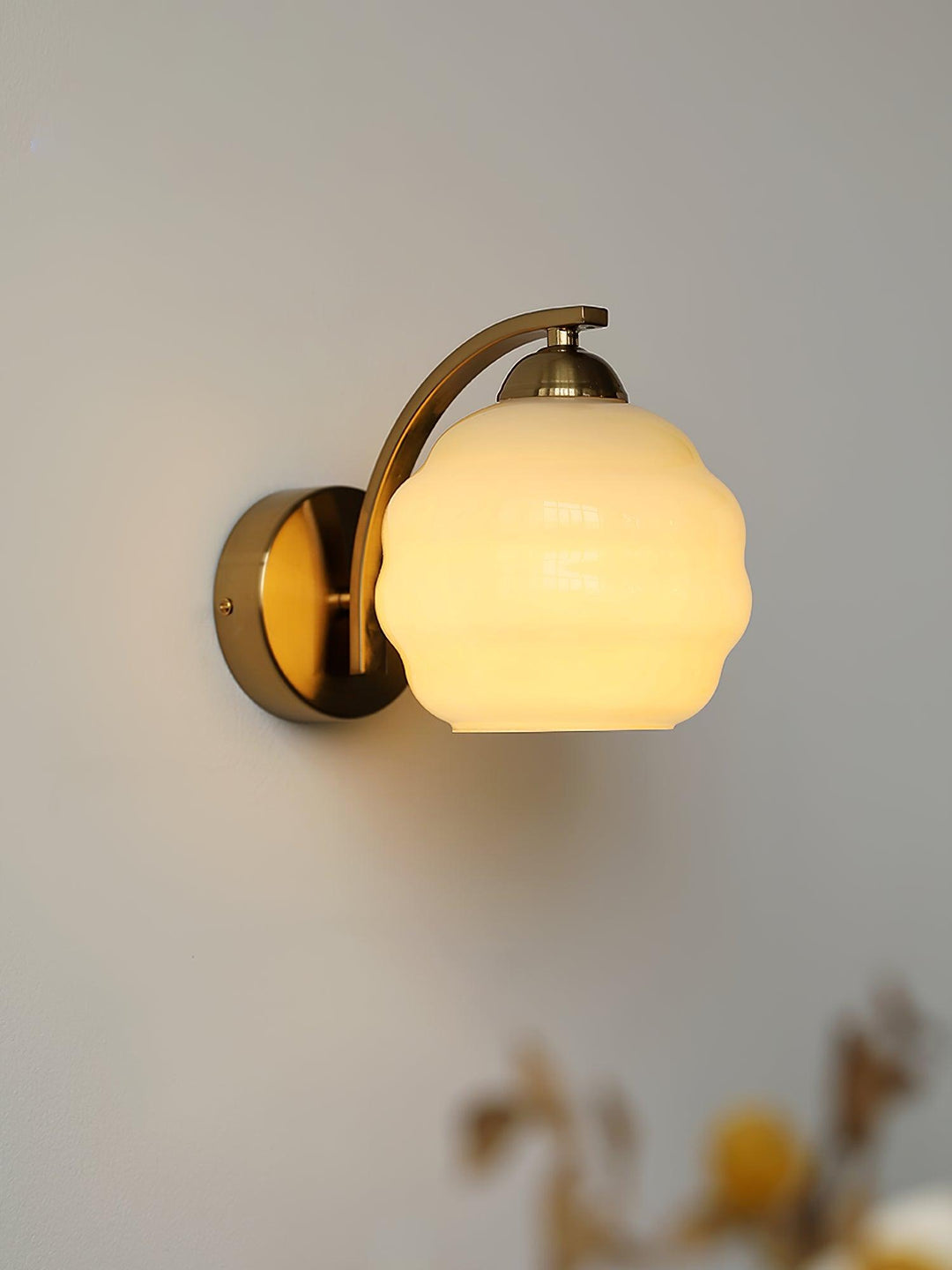 Lampa Ścienna Art Deco z wtyczką