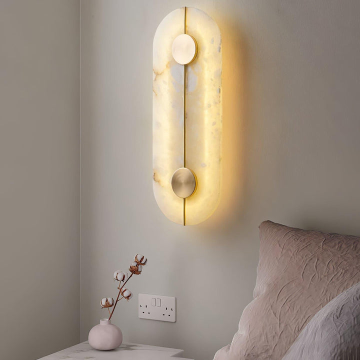 Artystyczna Lampa Ścienna z Alabastru