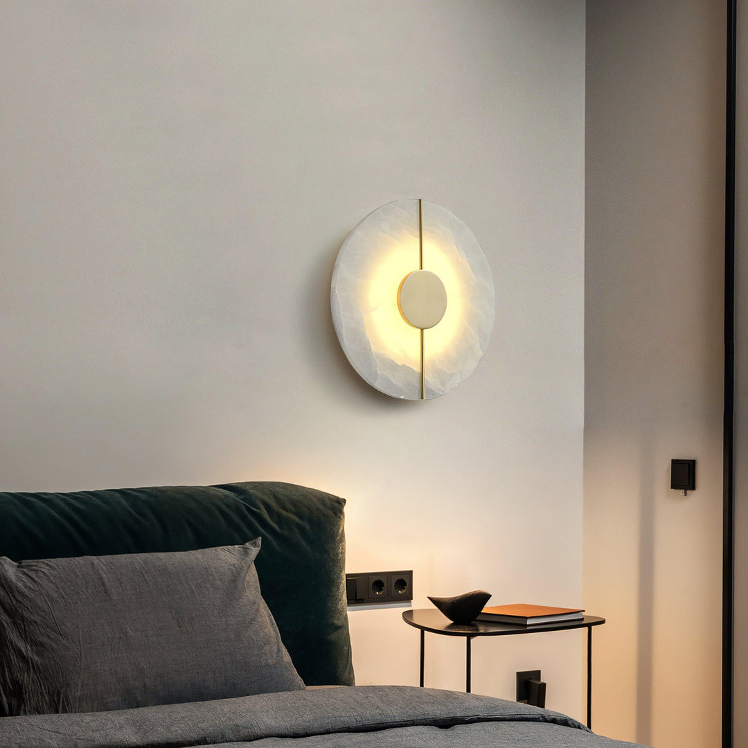Artystyczna Lampa Ścienna z Alabastru