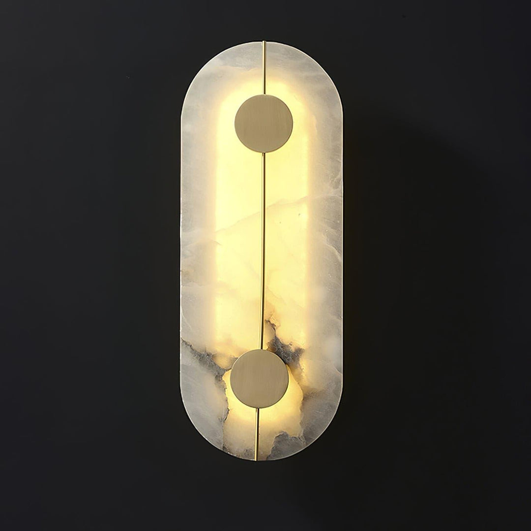 Artystyczna Lampa Ścienna z Alabastru