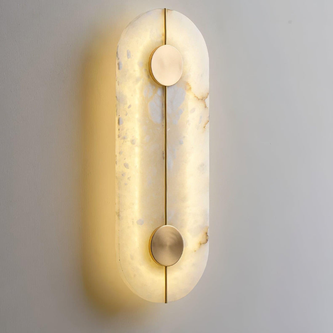 Artystyczna Lampa Ścienna z Alabastru
