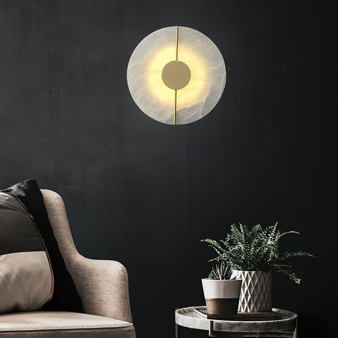 Artystyczna Lampa Ścienna z Alabastru