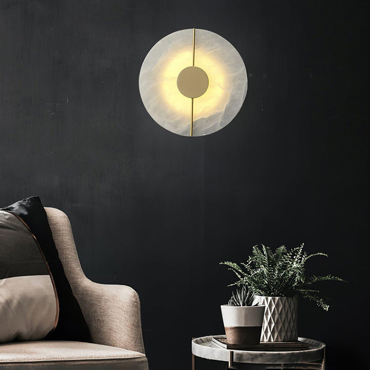 Artystyczna Lampa Ścienna z Alabastru