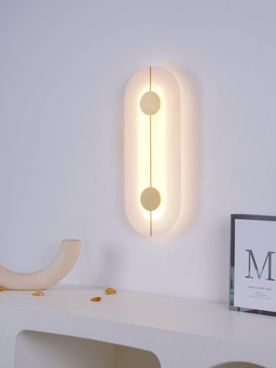 Artystyczna Lampa Ścienna z Alabastru