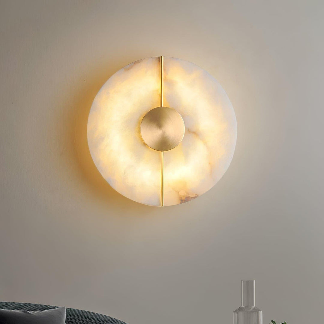 Artystyczna Lampa Ścienna z Alabastru