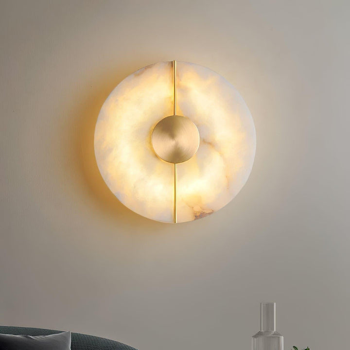 Artystyczna Lampa Ścienna z Alabastru