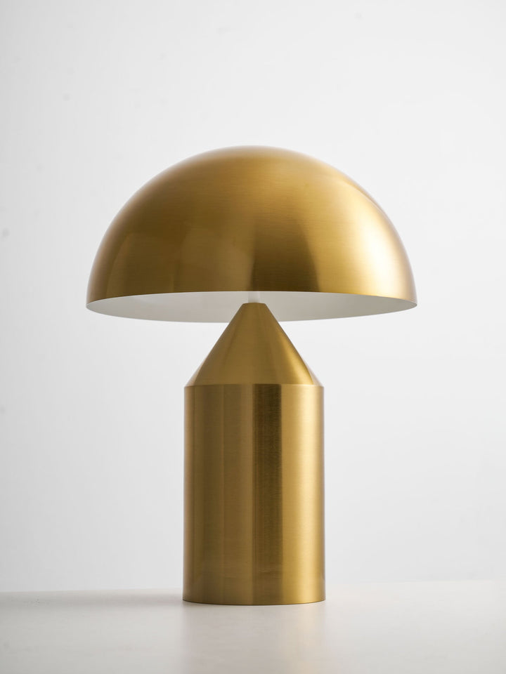Mosiężna lampa stołowa Dorsey w kształcie grzyba