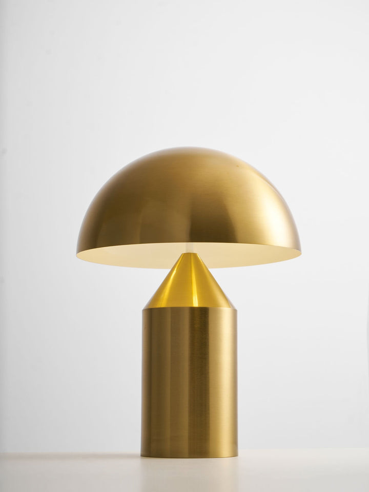 Mosiężna lampa stołowa Dorsey w kształcie grzyba