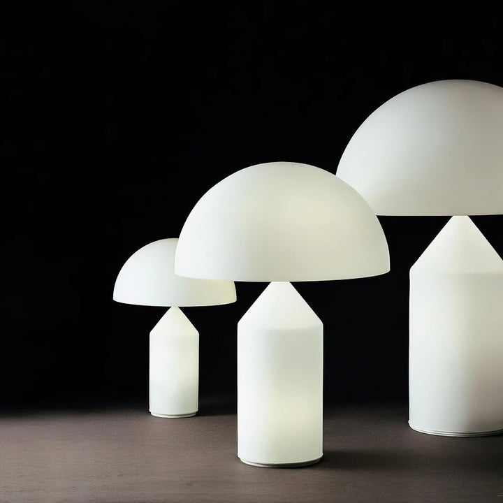 Szklana lampa stołowa Dorsey w kształcie grzyba