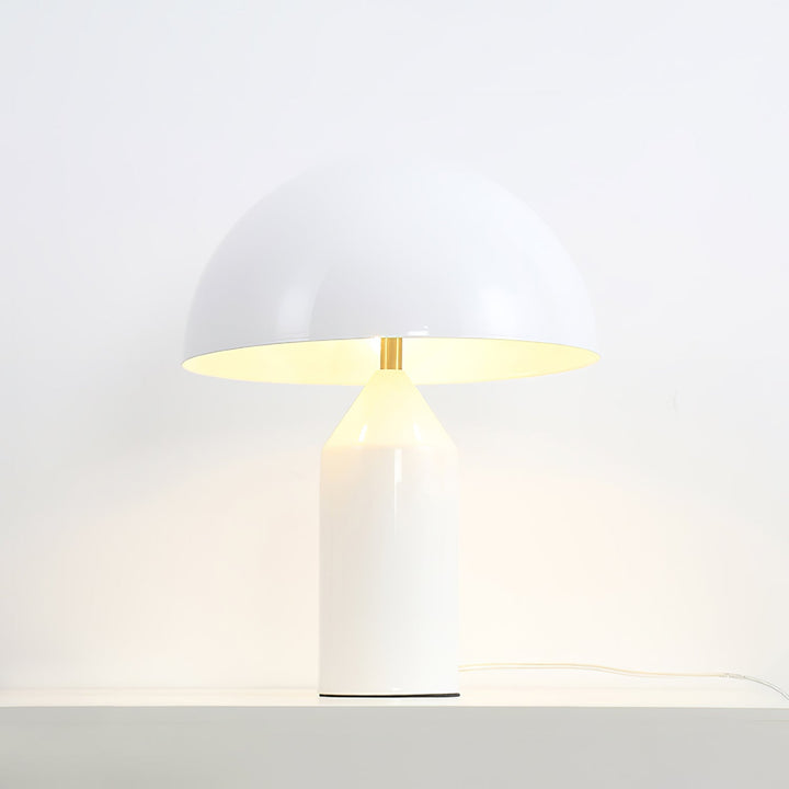 Mosiężna lampa stołowa Dorsey w kształcie grzyba