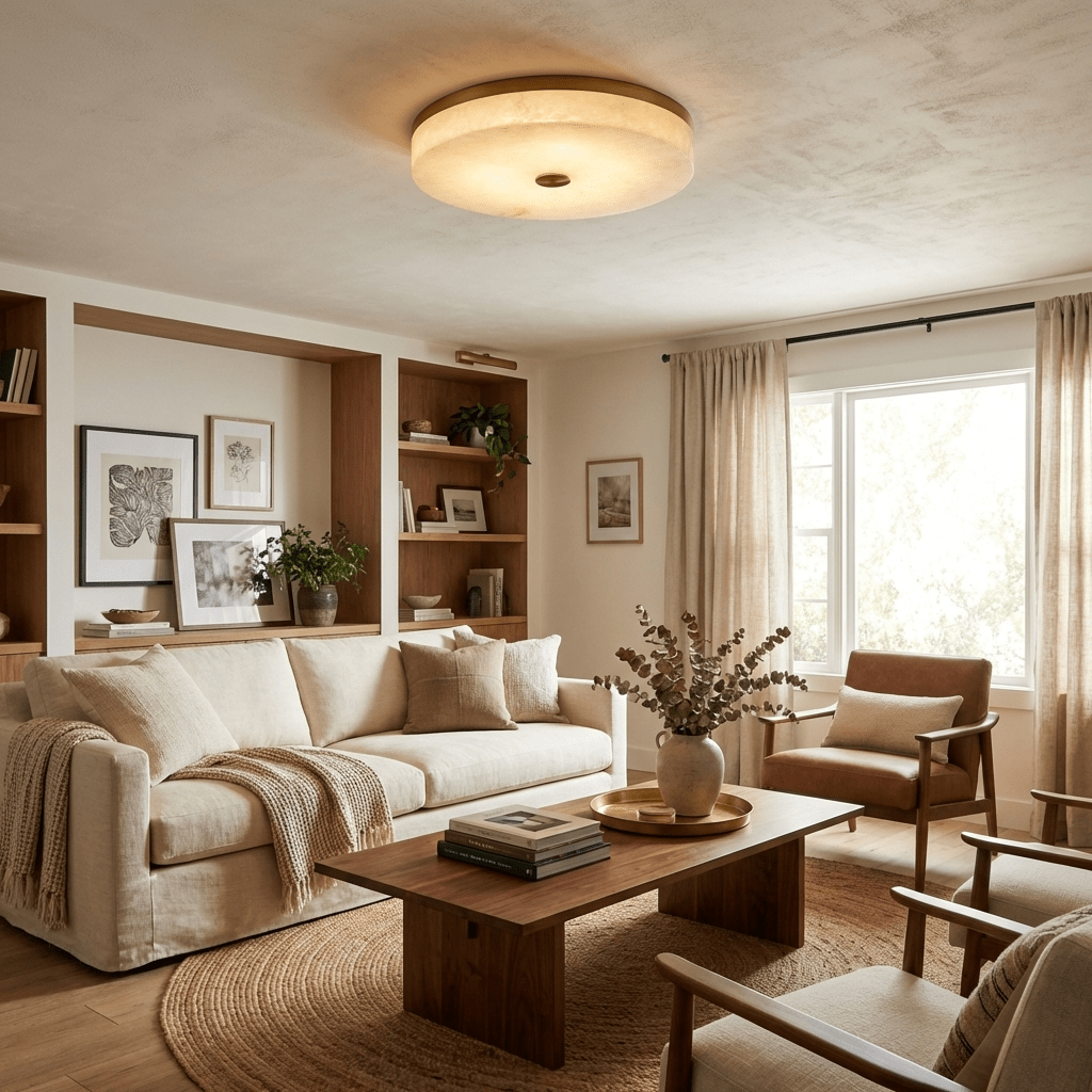 Lampa sufitowa Aurelia Alabaster