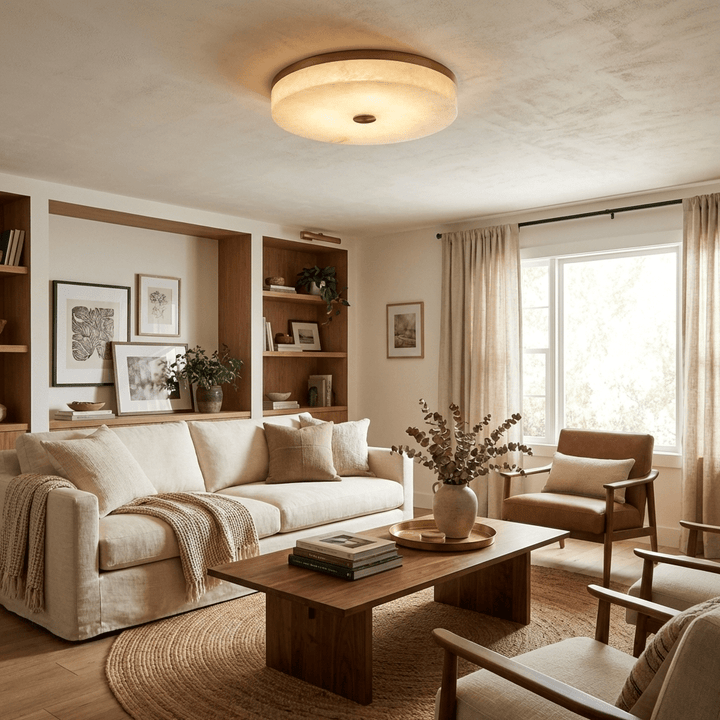 Lampa sufitowa Aurelia Alabaster