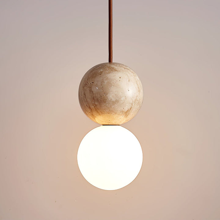 Lampa Wisząca Camille z Travertynu
