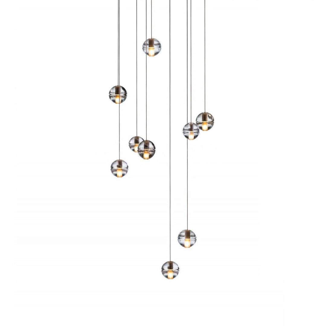 Lampa wisząca z kryształowymi kulkami