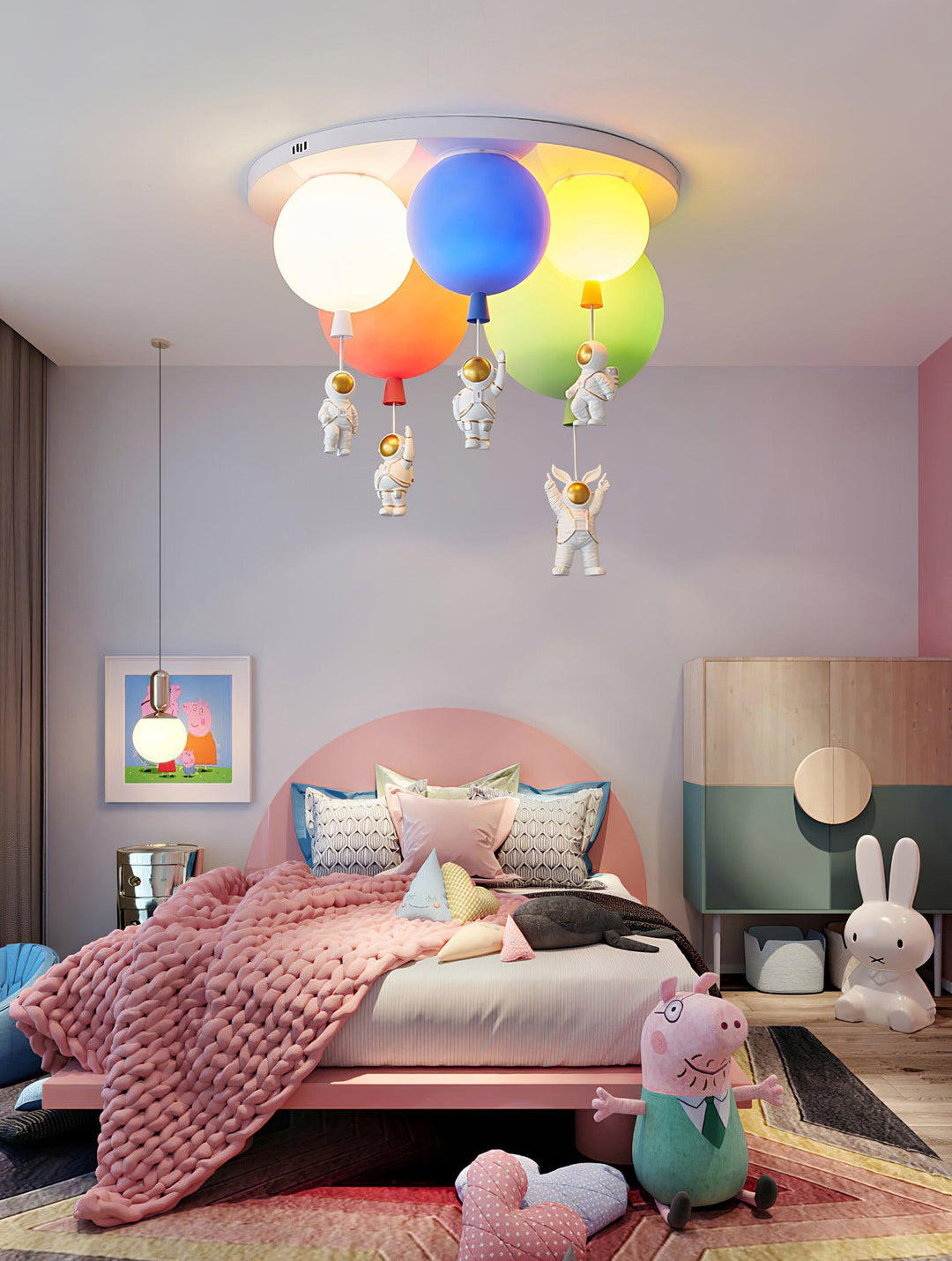 Lampka sufitowa z balonem Frosted